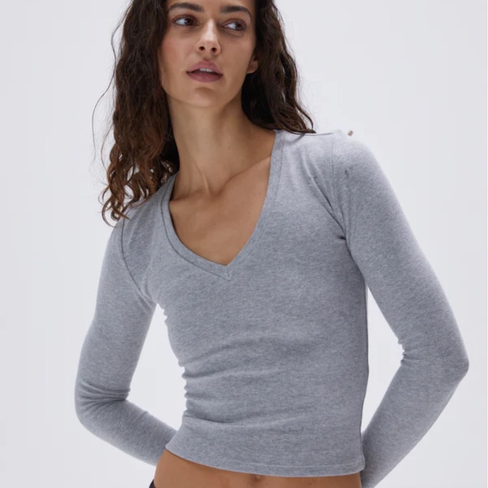 John Galt/Brandy Melville light grey top